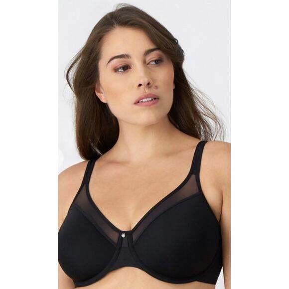 Bali 34DD Black One Smooth U Ultra Light Convertible Underwire Bra #3439 - Picture 1 of 5